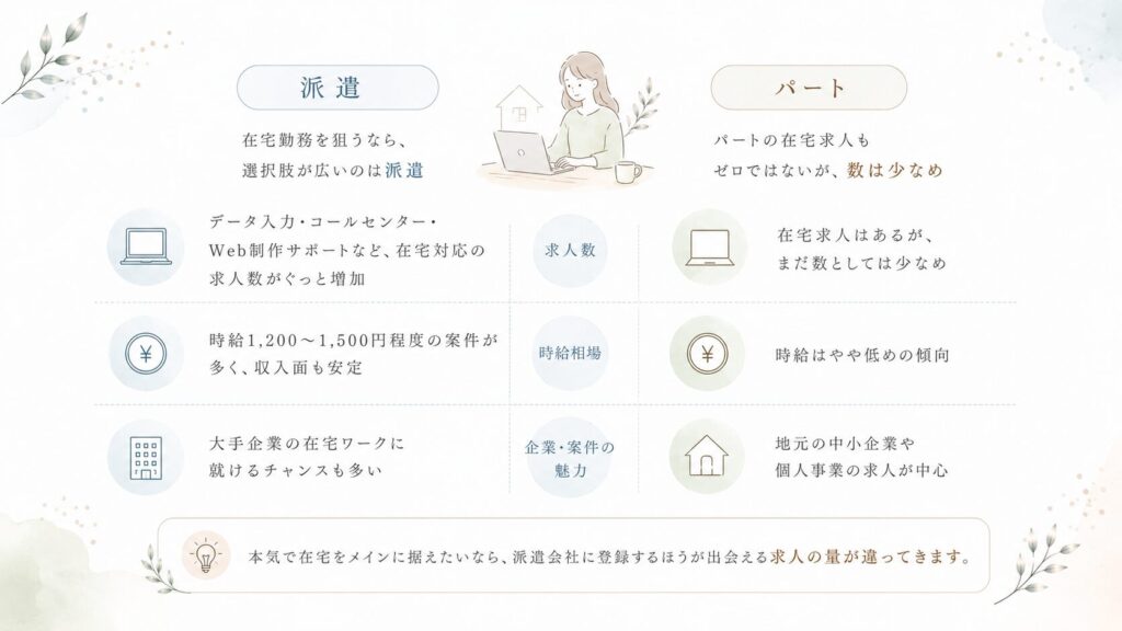 在宅勤務や柔軟な働き方を重視したい人