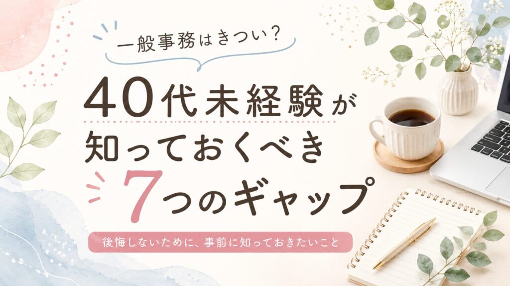一般事務きついよね